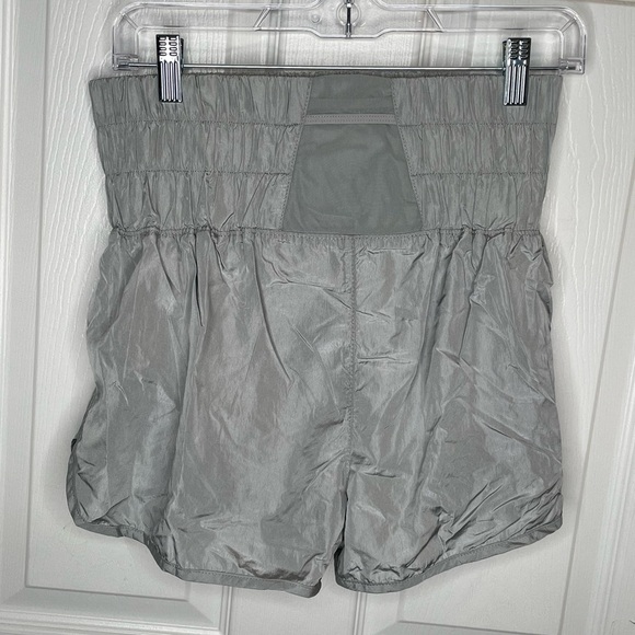 Free People Movement "The Way Home" High Waist Running Shorts in Gray/Silver M - Picture 4 of 14
